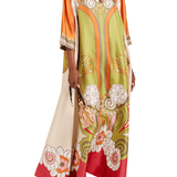 La DoubleJ Muumuu Dress Round Neck (Placée) - Vermillion