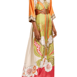 La DoubleJ Muumuu Dress Round Neck (Placée) - Vermillion