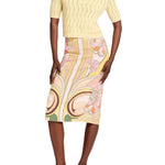 La DoubleJ Pencil Skirt - Vermillion