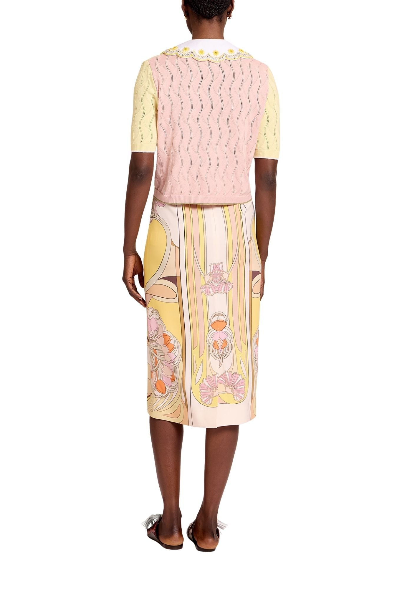 La DoubleJ Pencil Skirt - Vermillion
