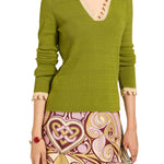 La DoubleJ Picket Polo Jumper - Vermillion