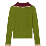 La DoubleJ Picket Polo Jumper - Vermillion