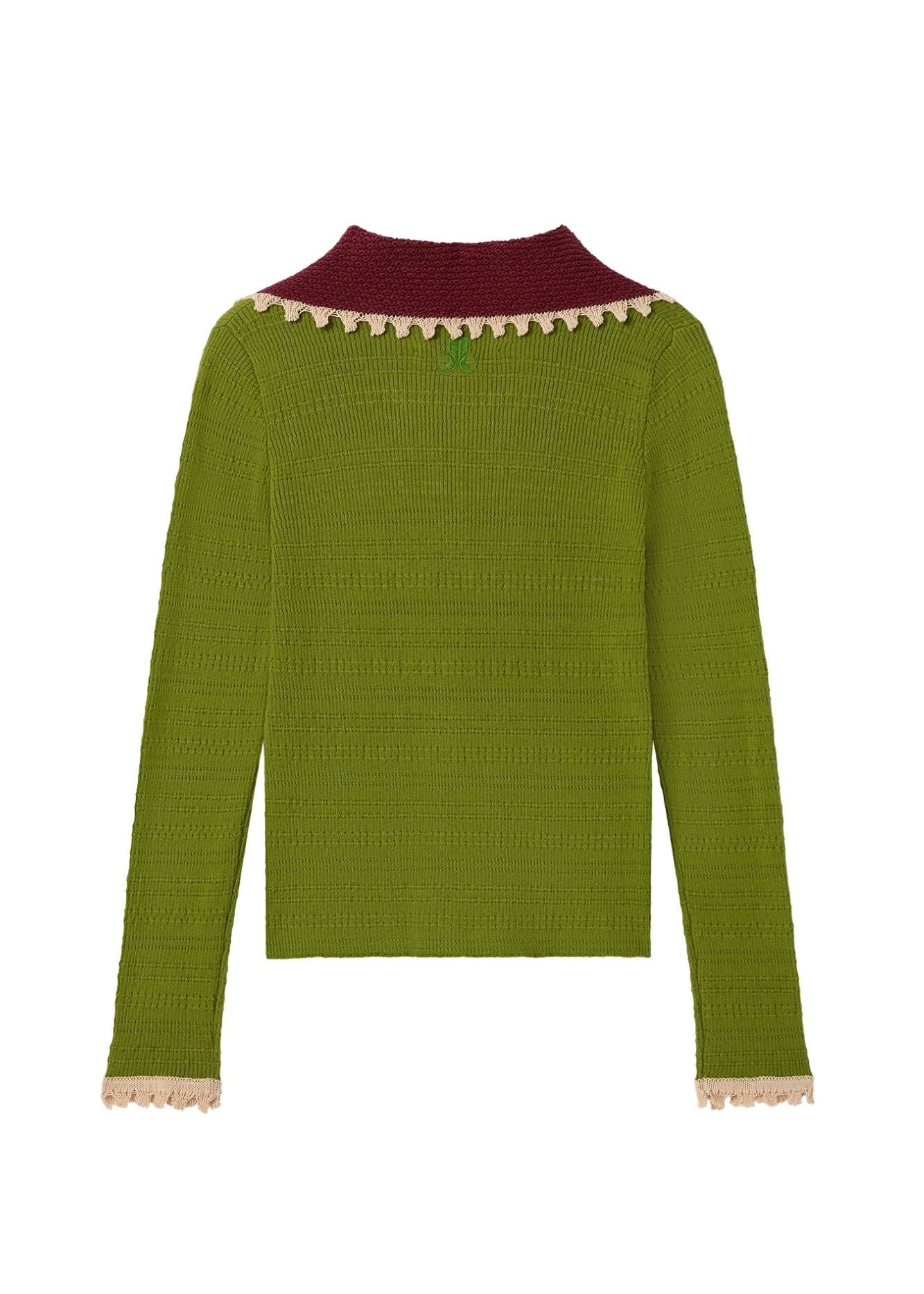 La DoubleJ Picket Polo Jumper - Vermillion