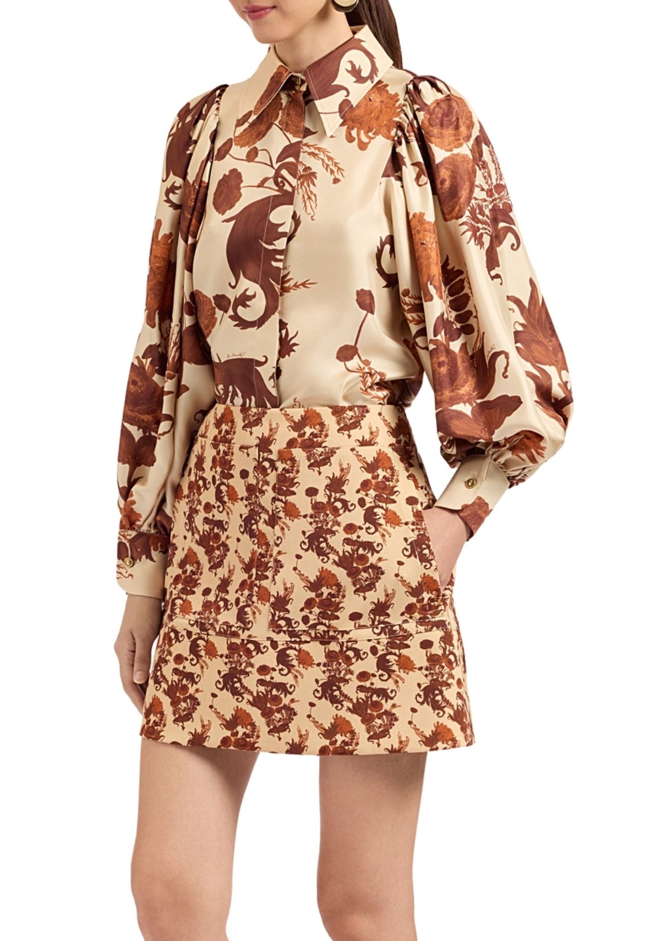 La DoubleJ Pouf Shirt - Vermillion