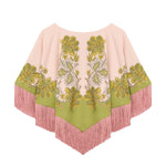 La DoubleJ Reversible Mini Poncho Top - Vermillion