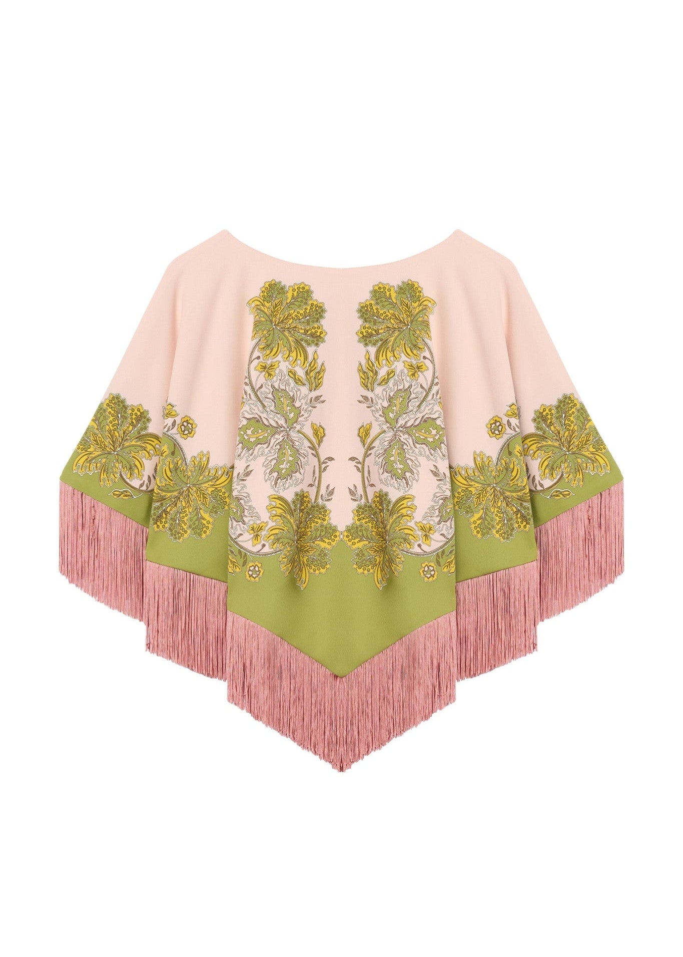 La DoubleJ Reversible Mini Poncho Top - Vermillion
