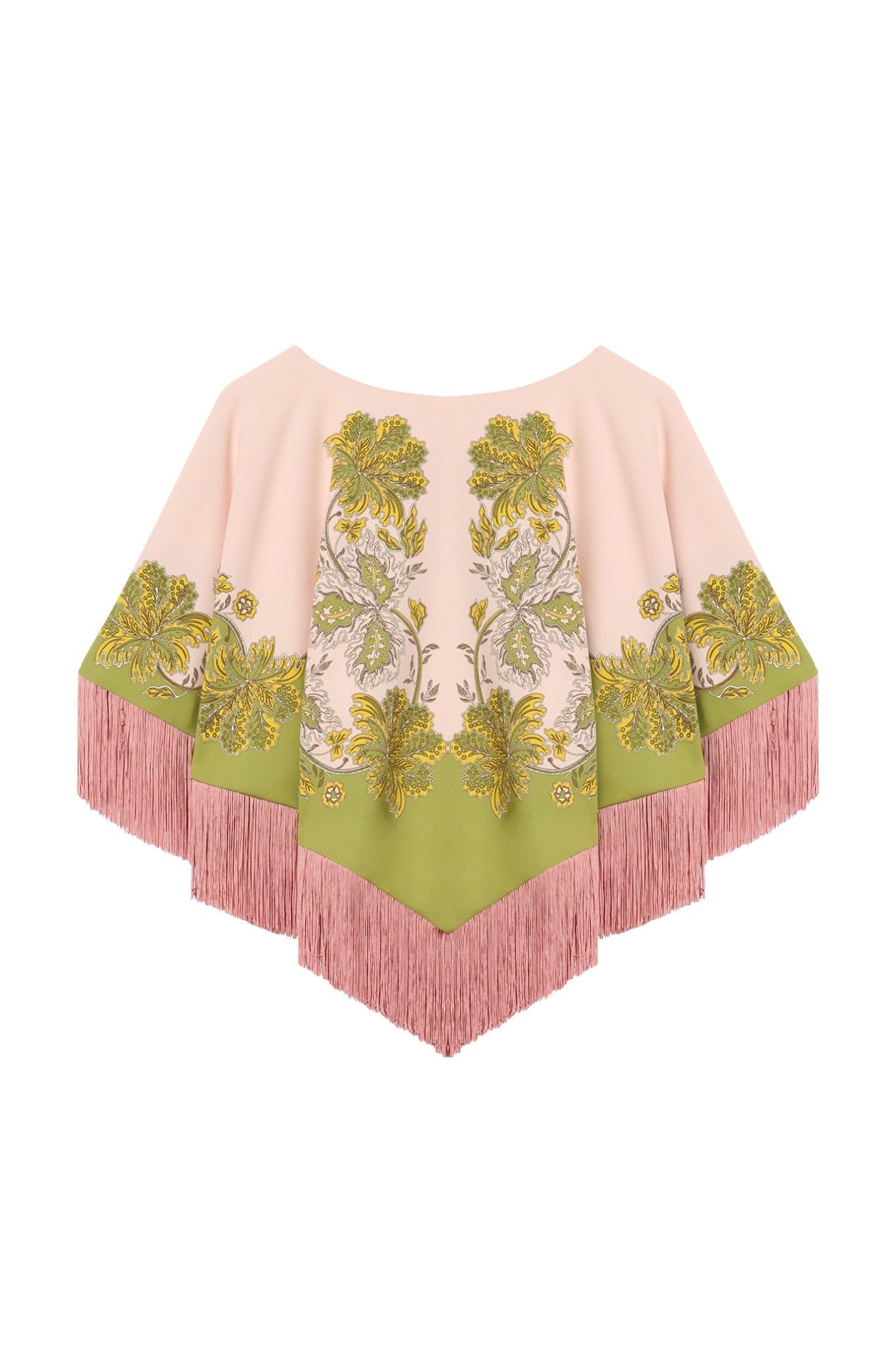 La DoubleJ Reversible Mini Poncho Top - Vermillion