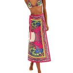 La Doublej Sarong Skirt - Vermillion