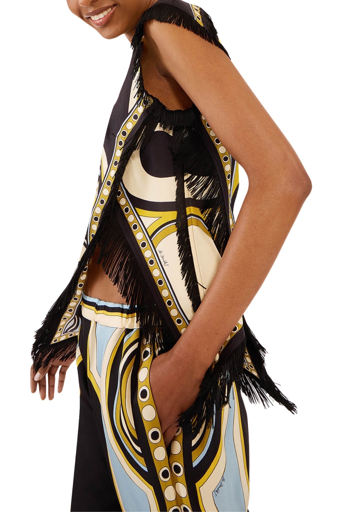 La DoubleJ Scarf Top - Vermillion