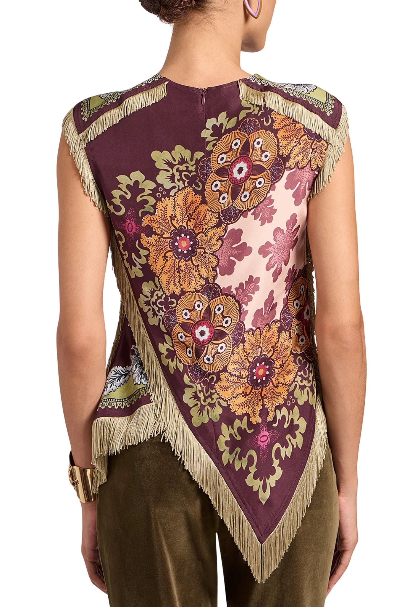 La DoubleJ Scarf Top - Vermillion