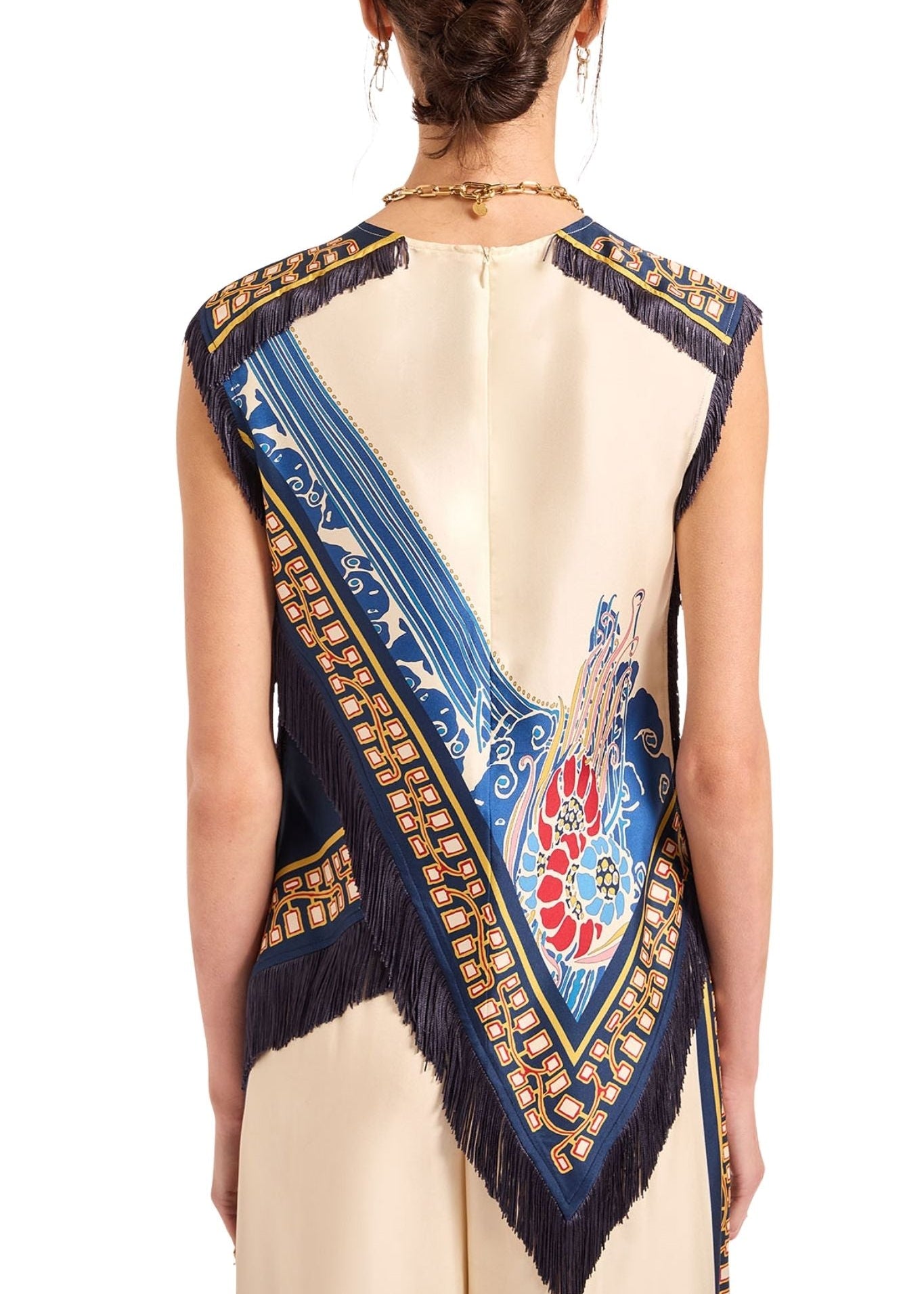 La Doublej Scarf Top - Vermillion