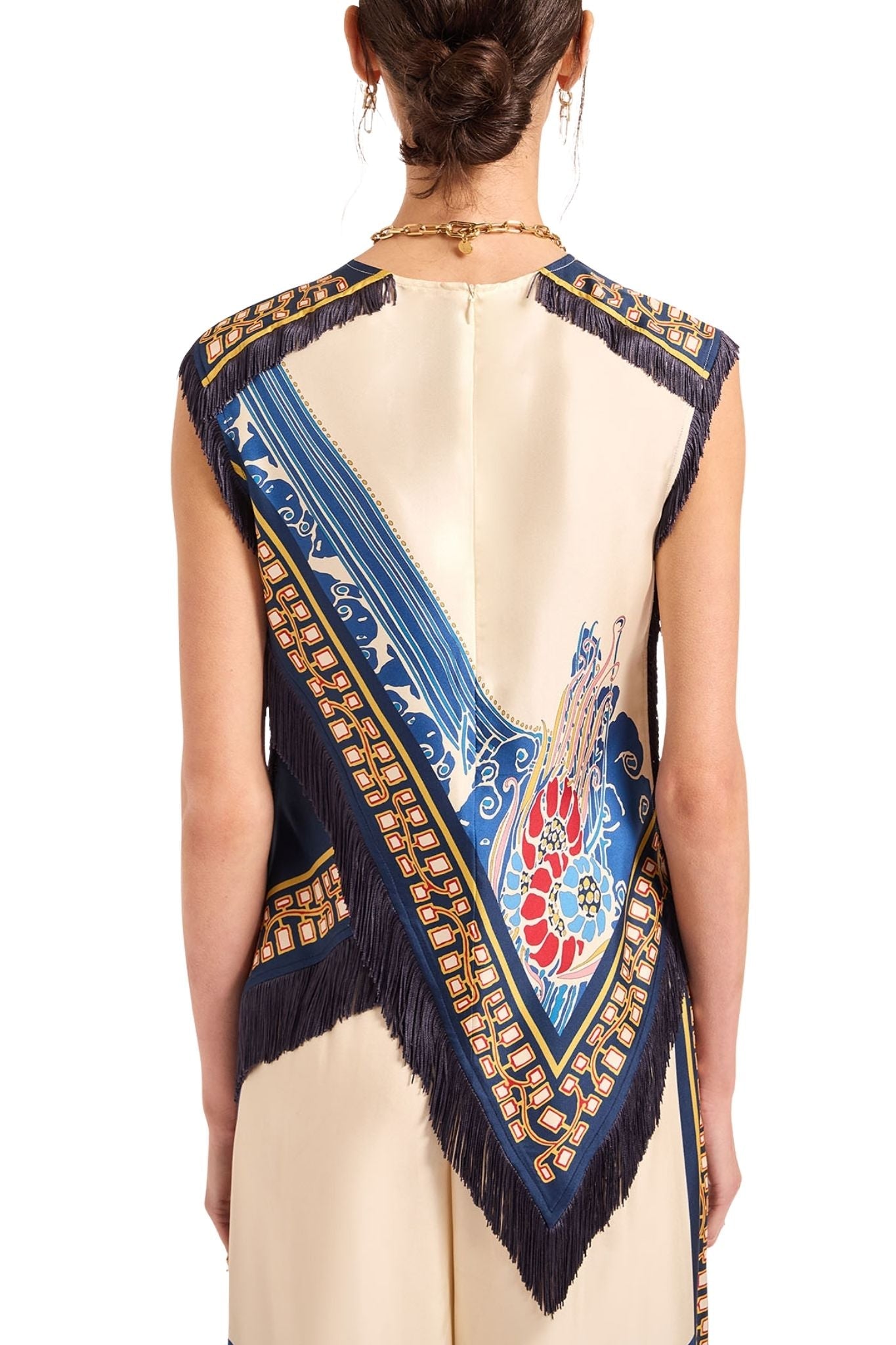 La Doublej Scarf Top - Vermillion