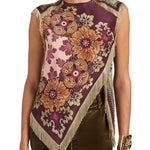 La DoubleJ Scarf Top - Vermillion