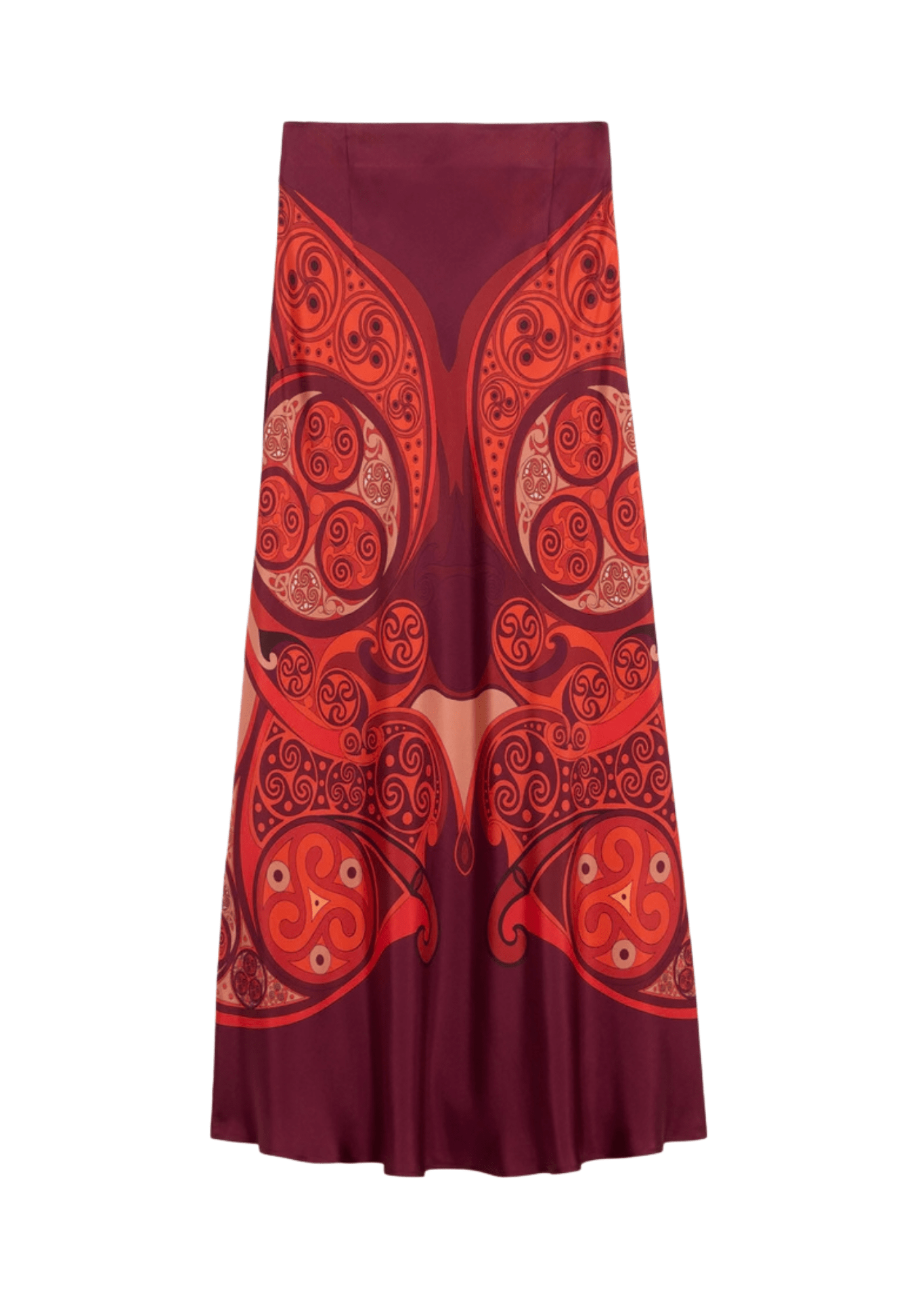 La DoubleJ Sleek Skirt - Vermillion