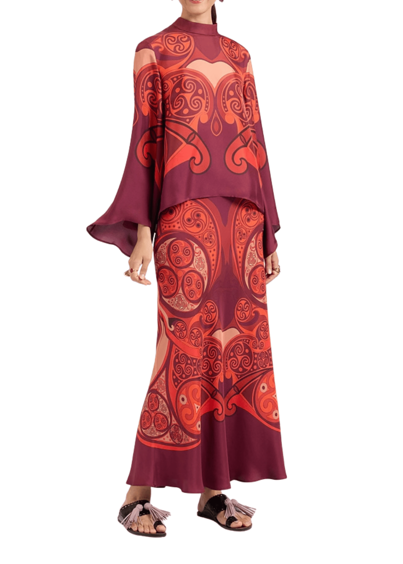 La DoubleJ Sleek Skirt - Vermillion