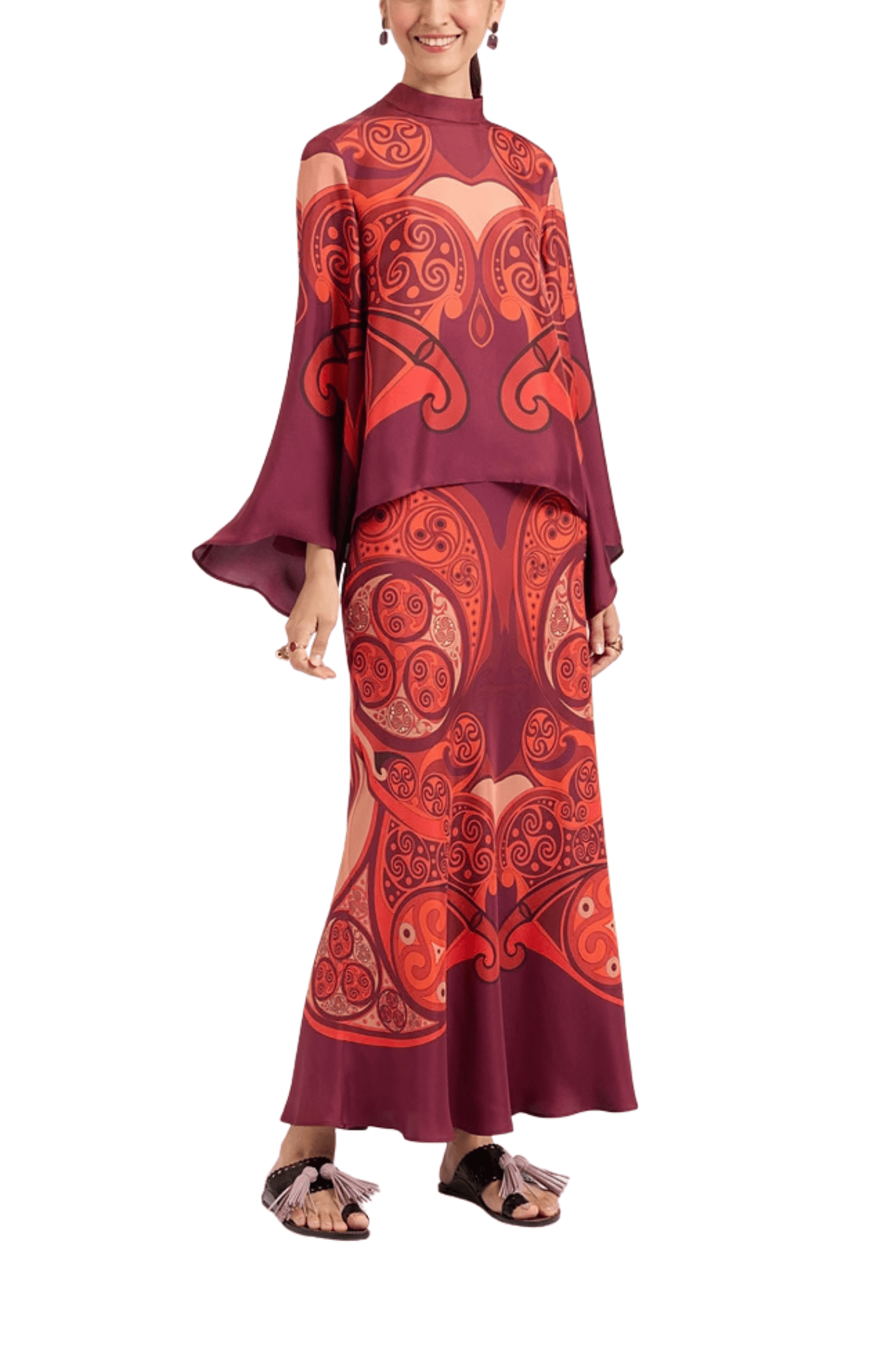 La DoubleJ Sleek Skirt - Vermillion