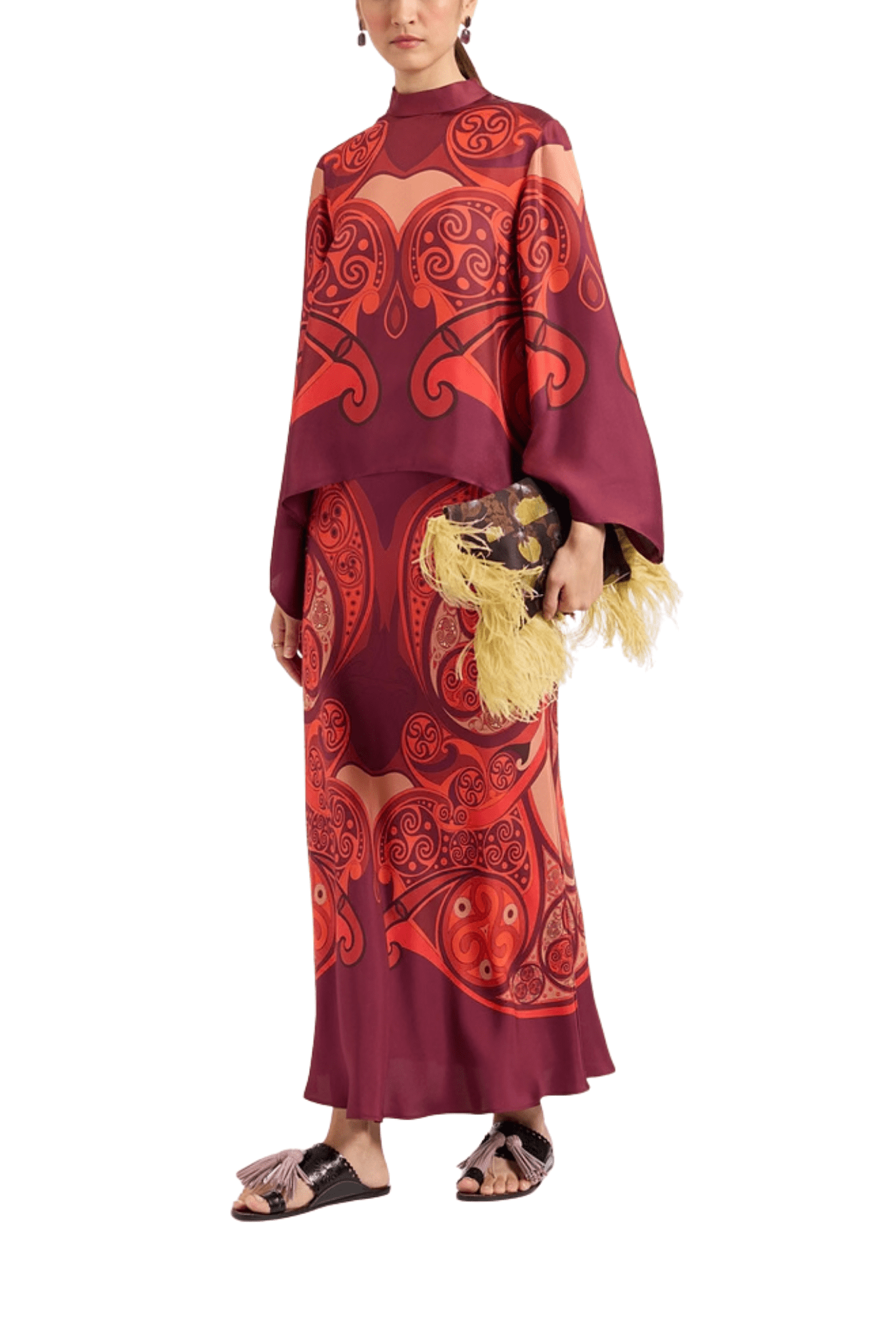 La DoubleJ Sleek Skirt - Vermillion
