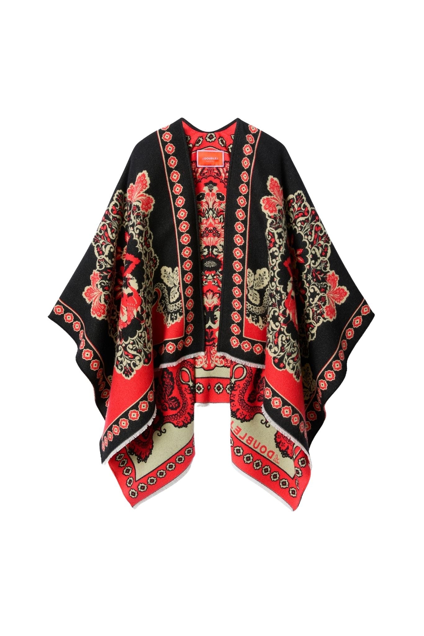 La Doublej Soul Poncho - Vermillion