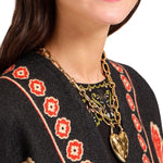 La Doublej Soul Poncho - Vermillion