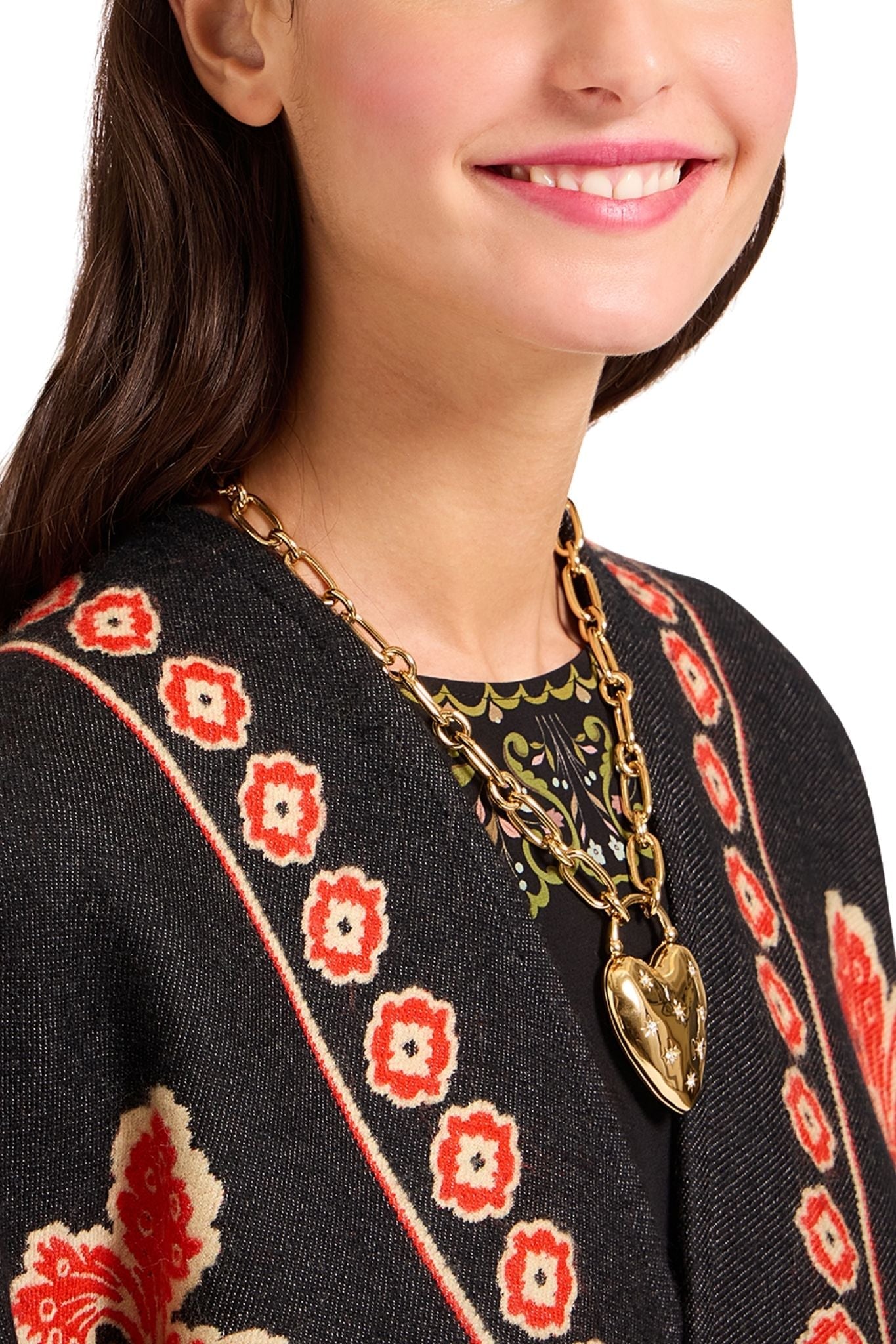 La Doublej Soul Poncho - Vermillion