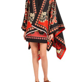 La Doublej Soul Poncho - Vermillion