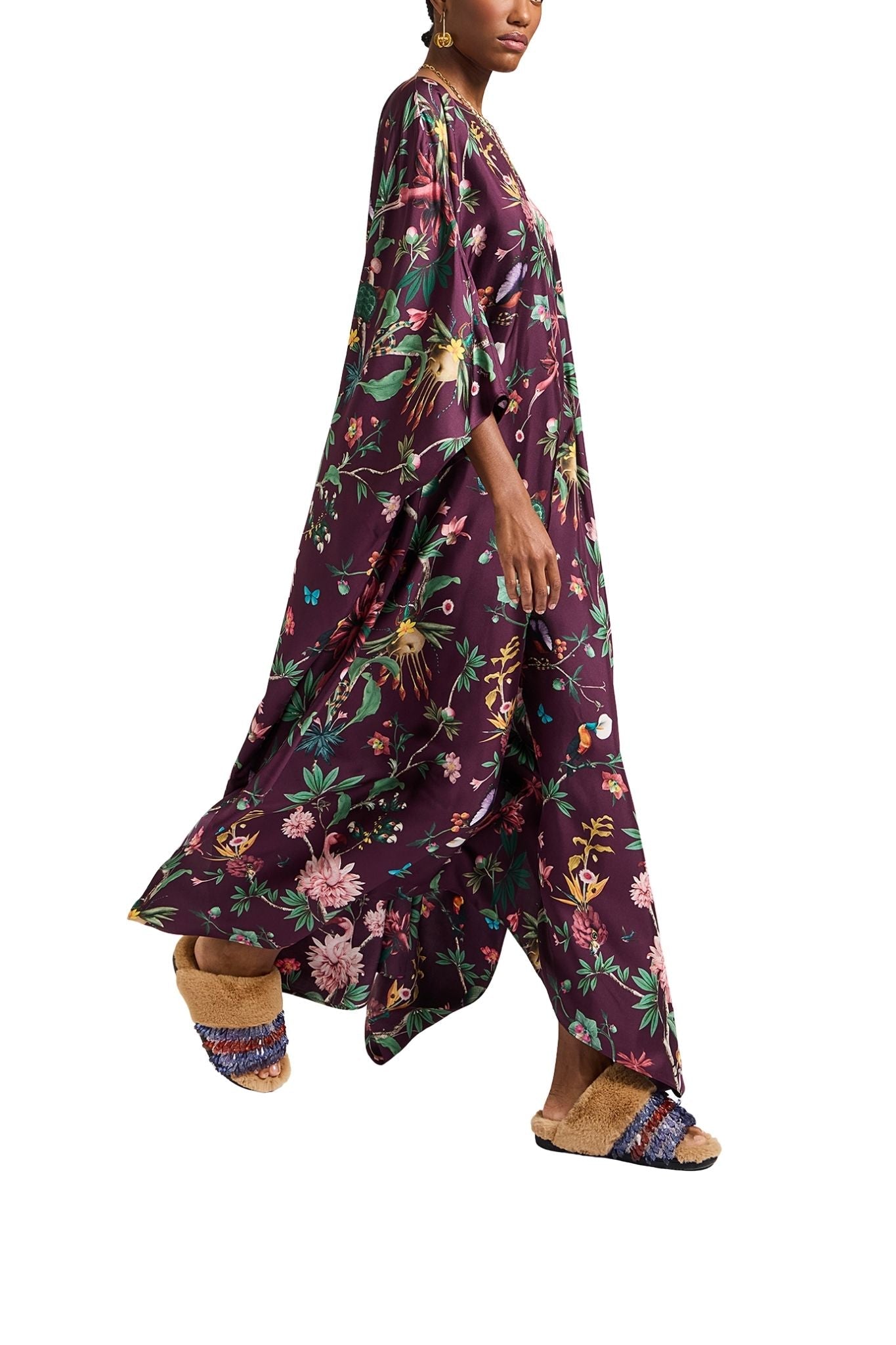 La Doublej Square Kaftan - Vermillion