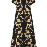 La DoubleJ Swing Dress with Feathers - Vermillion