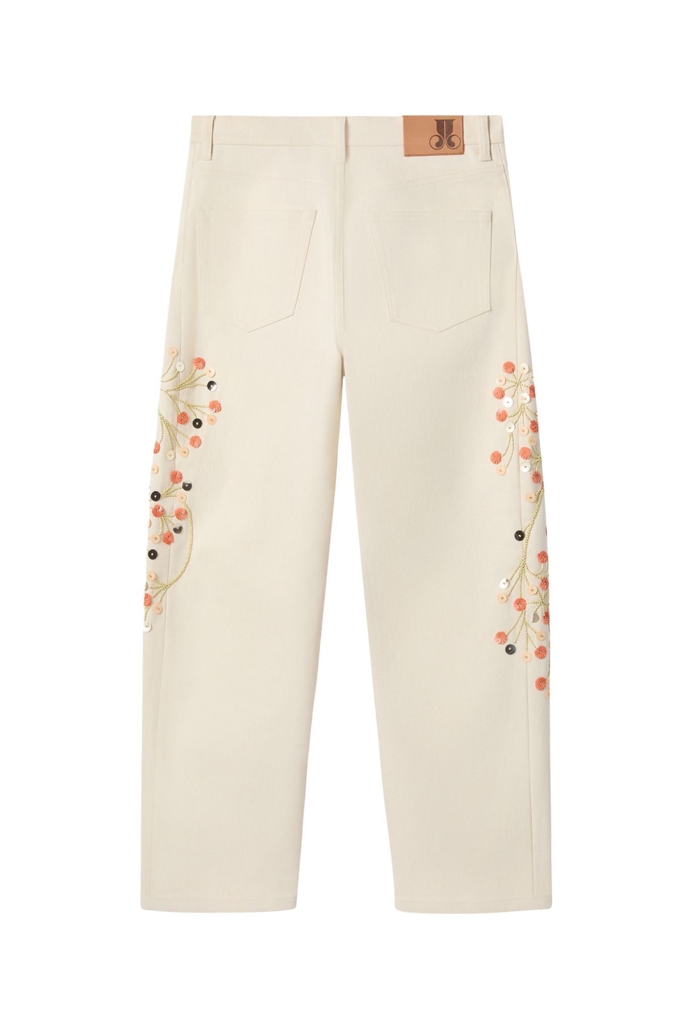 La DoubleJ The Barrel Jean Embroidered - Vermillion