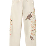 La DoubleJ The Barrel Jean Embroidered - Vermillion