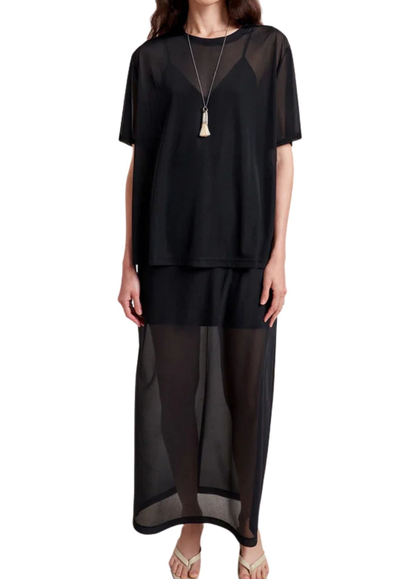 La Ligne Alexi Tee - Vermillion