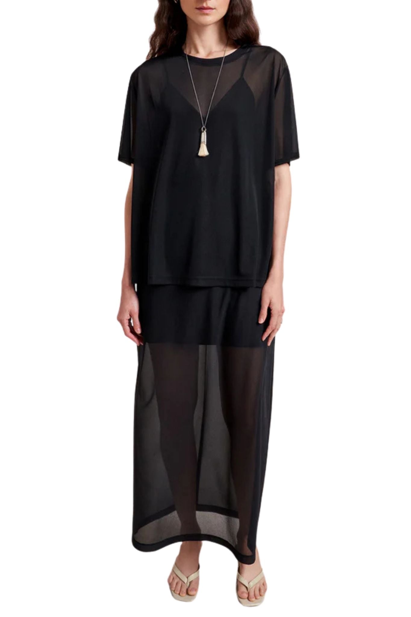 La Ligne Alexi Tee - Vermillion