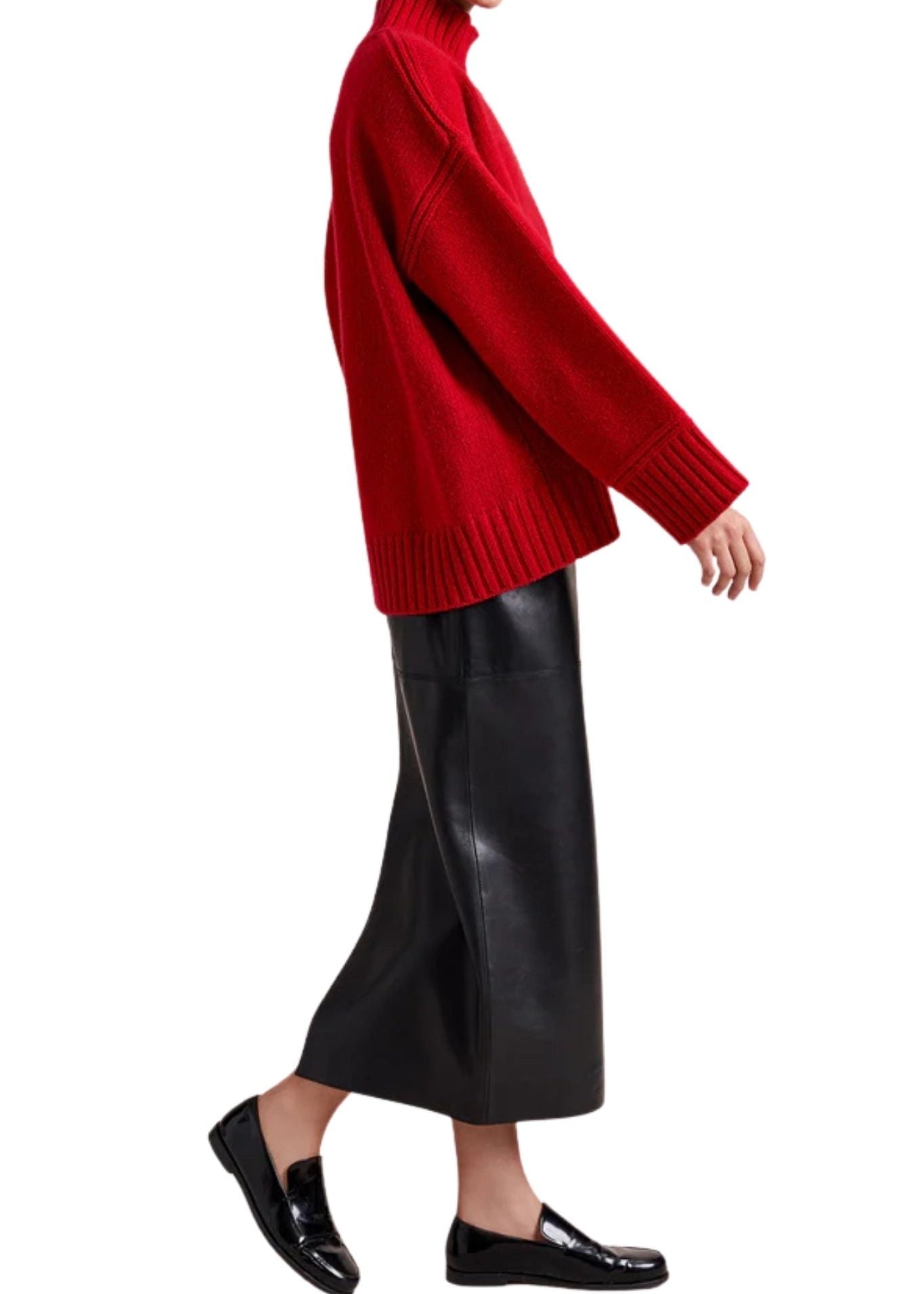 La Ligne Archie Turtleneck - Vermillion