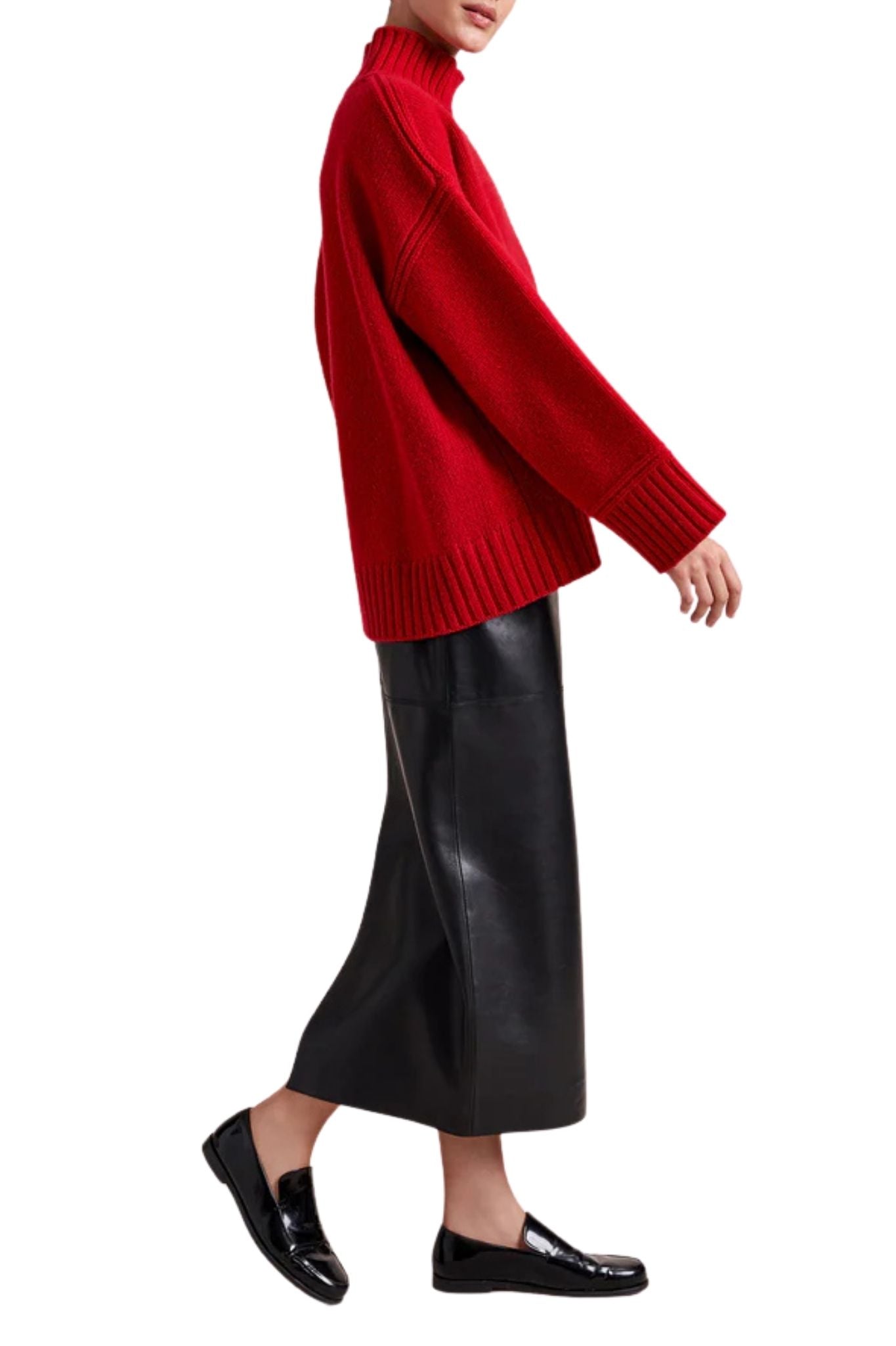 La Ligne Archie Turtleneck - Vermillion