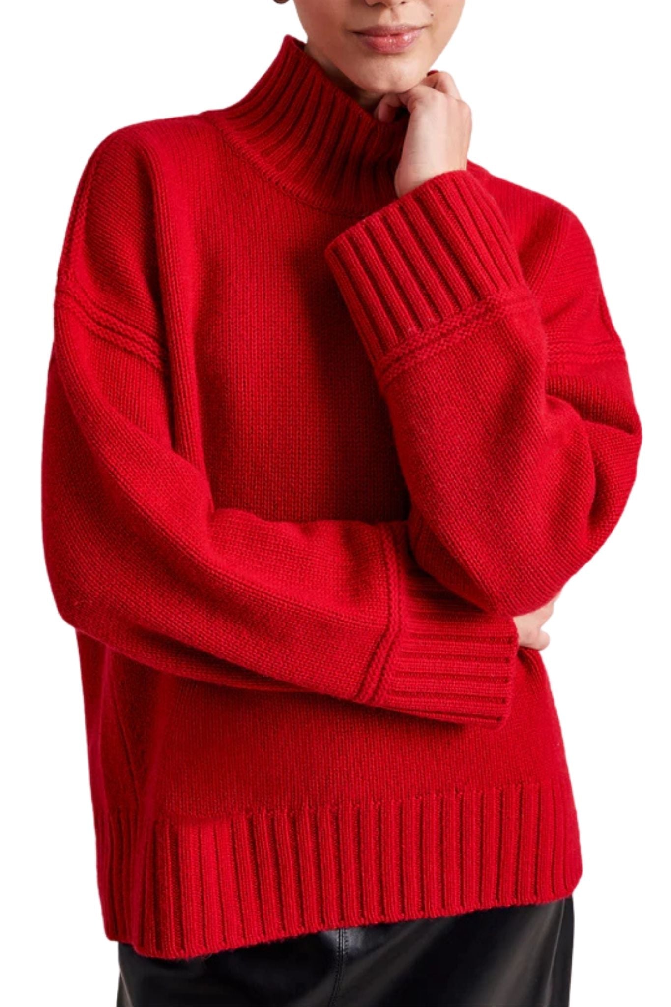 La Ligne Archie Turtleneck - Vermillion