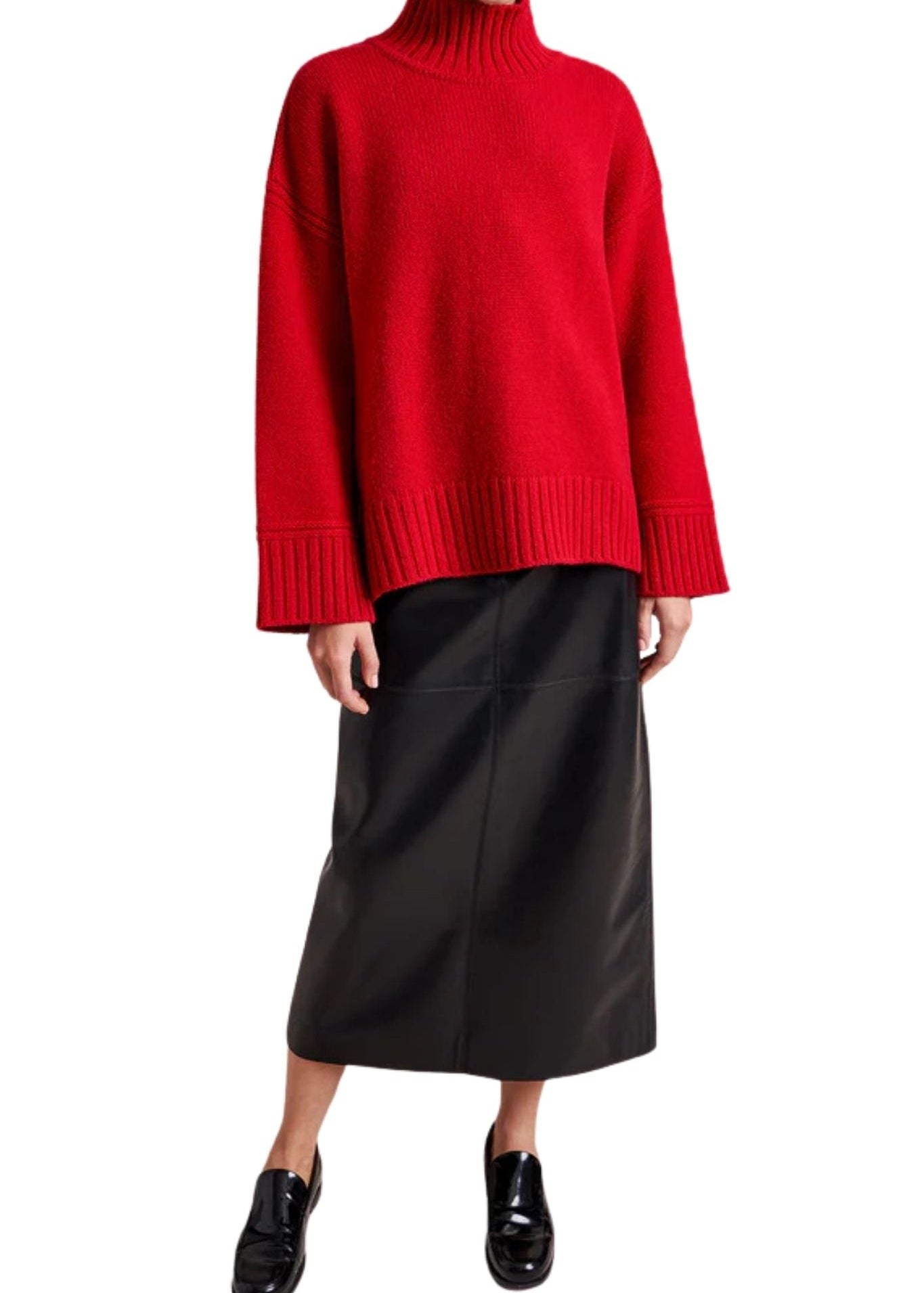 La Ligne Archie Turtleneck - Vermillion