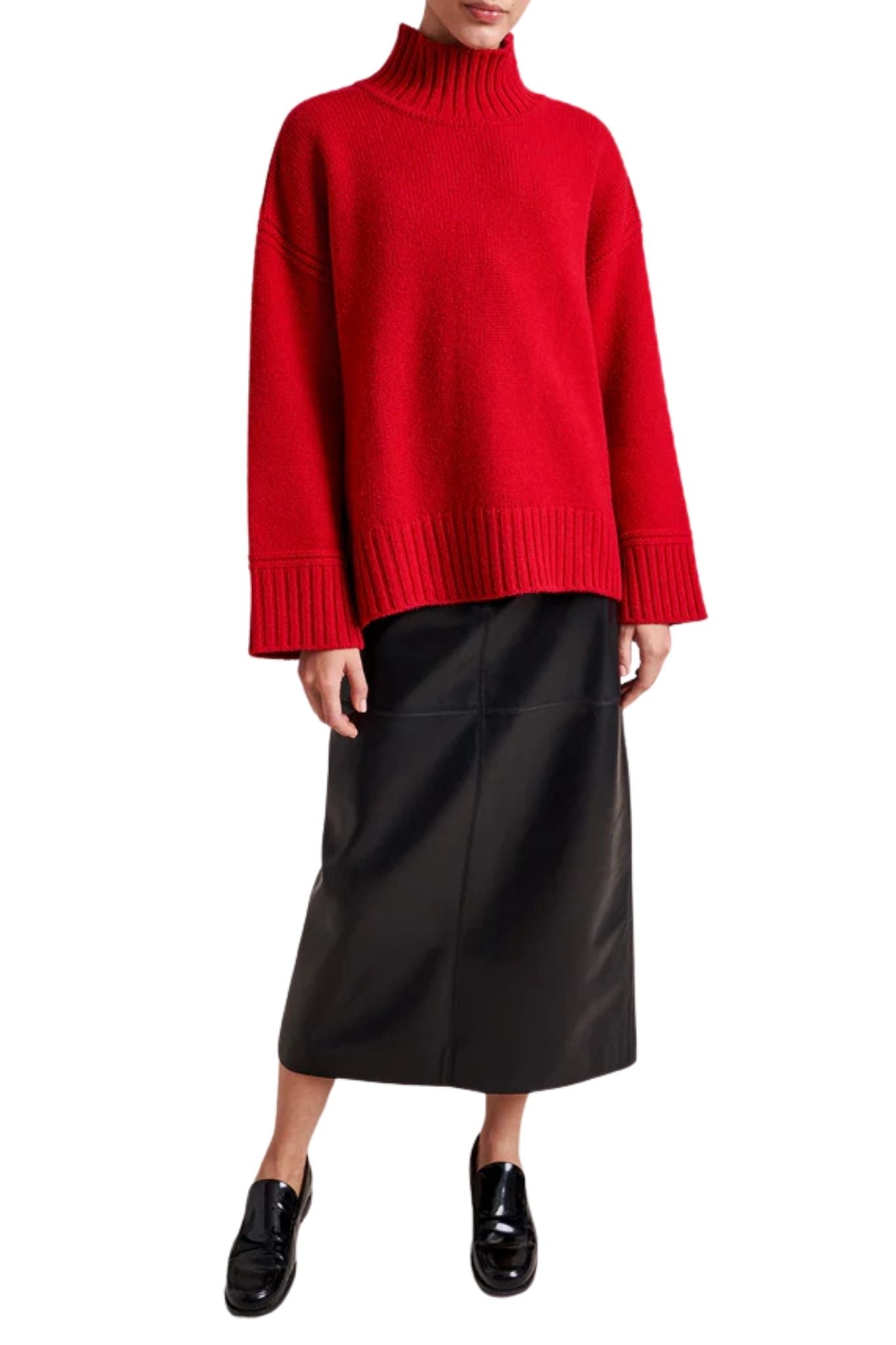 La Ligne Archie Turtleneck - Vermillion