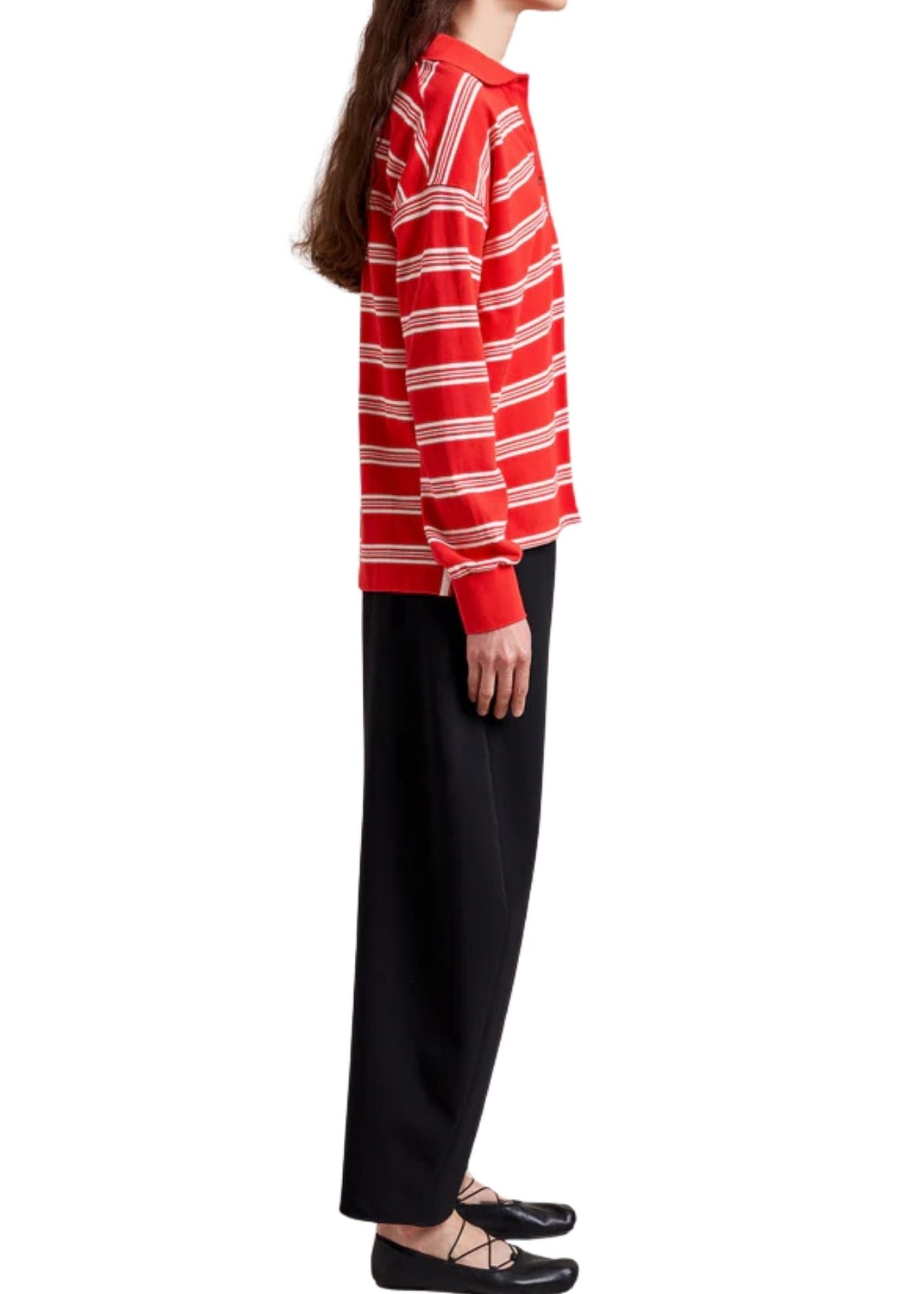 La Ligne Cassie Polo - Vermillion