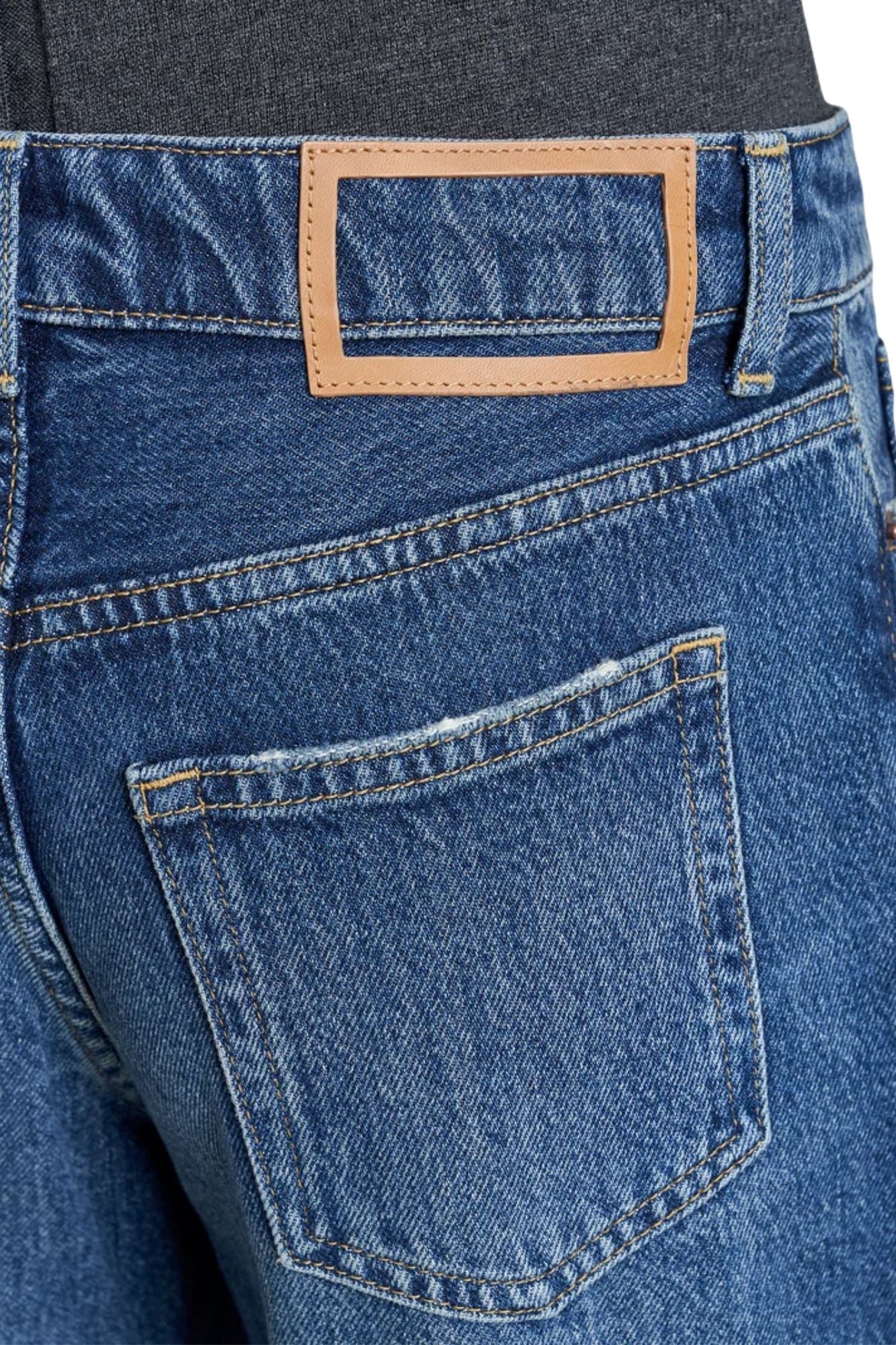 La Ligne Concorde Low Rise Jean - Vermillion