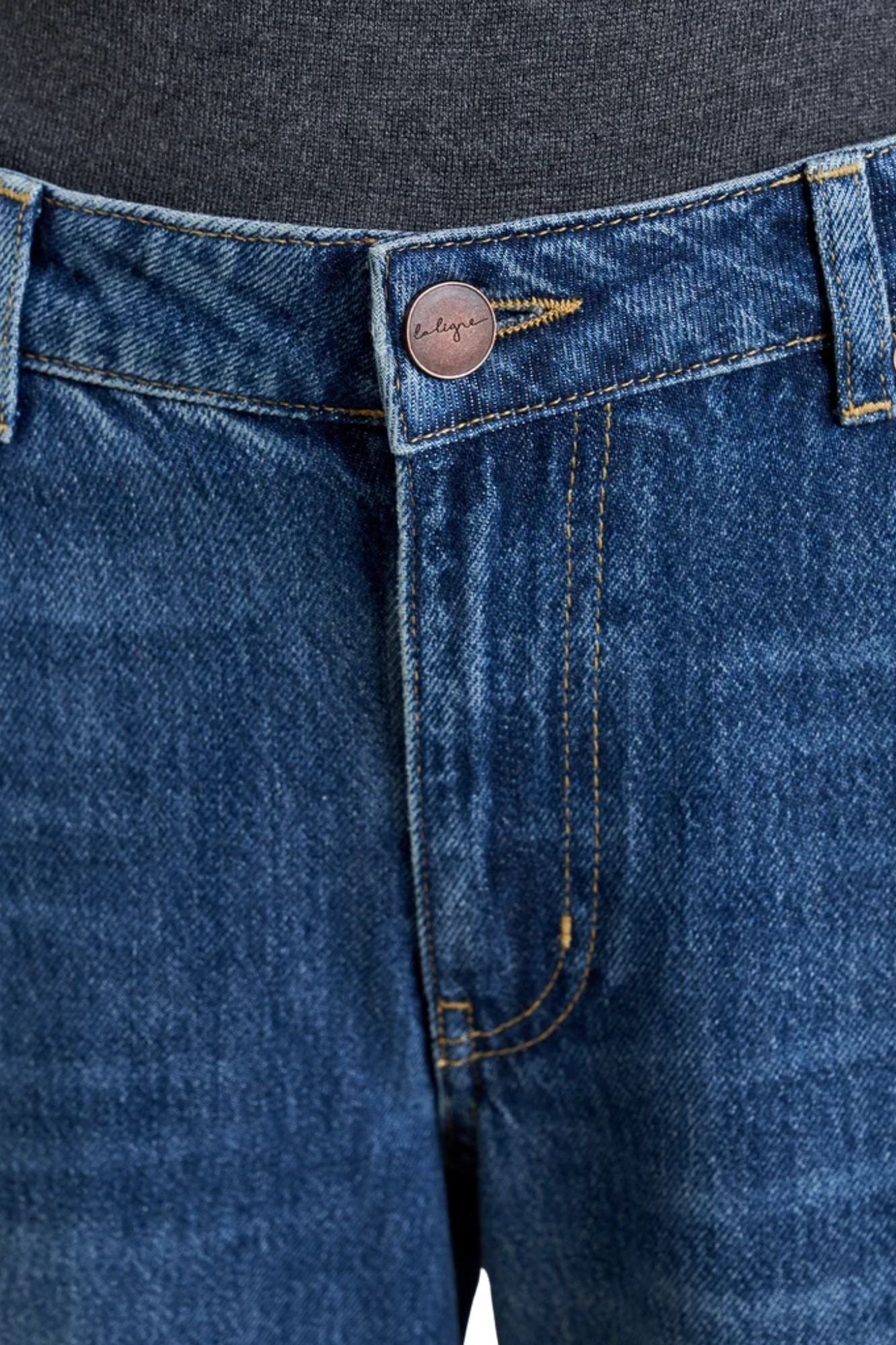 La Ligne Concorde Low Rise Jean - Vermillion