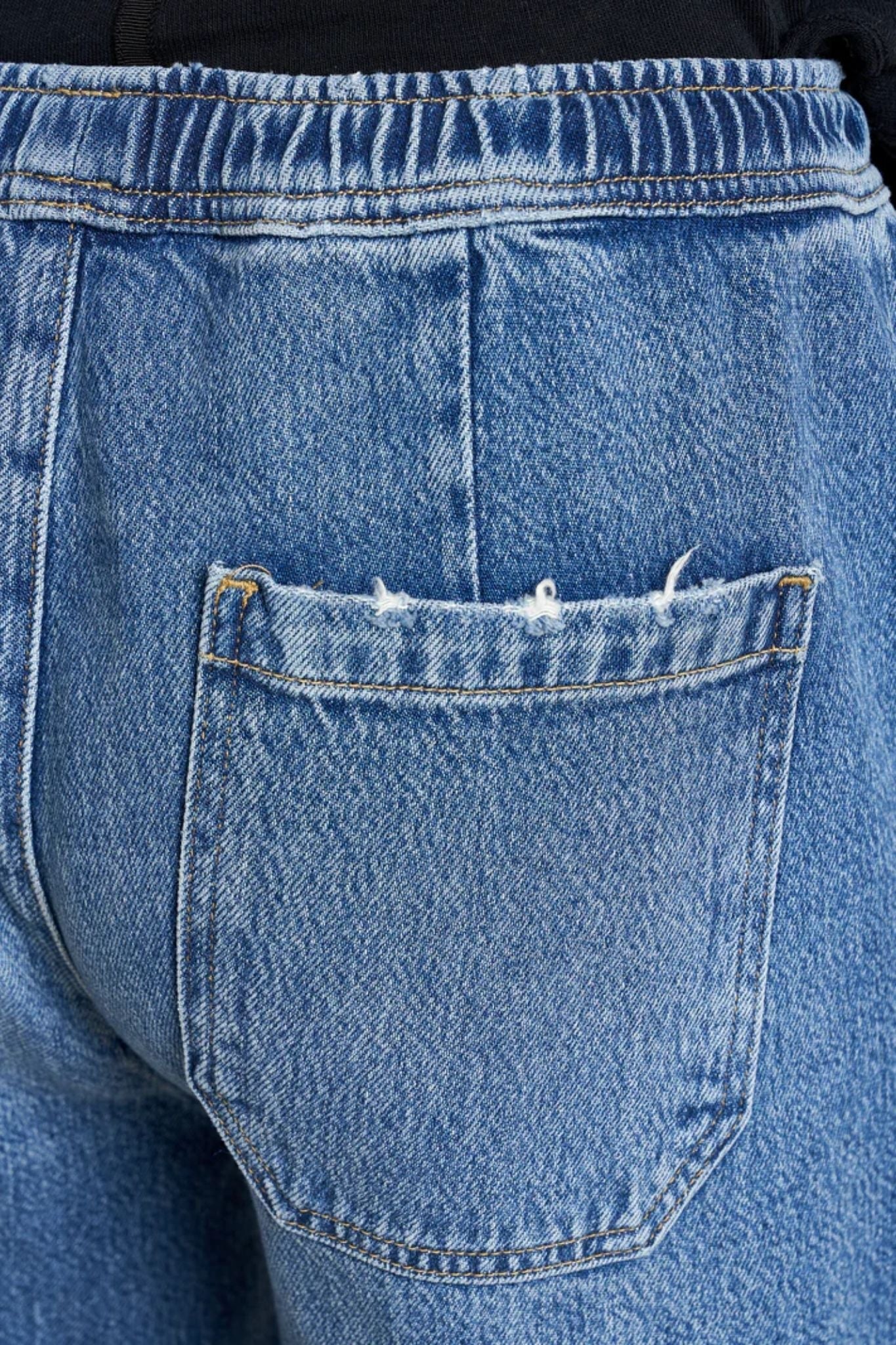 La Ligne Elastic Waist Jean - Vermillion
