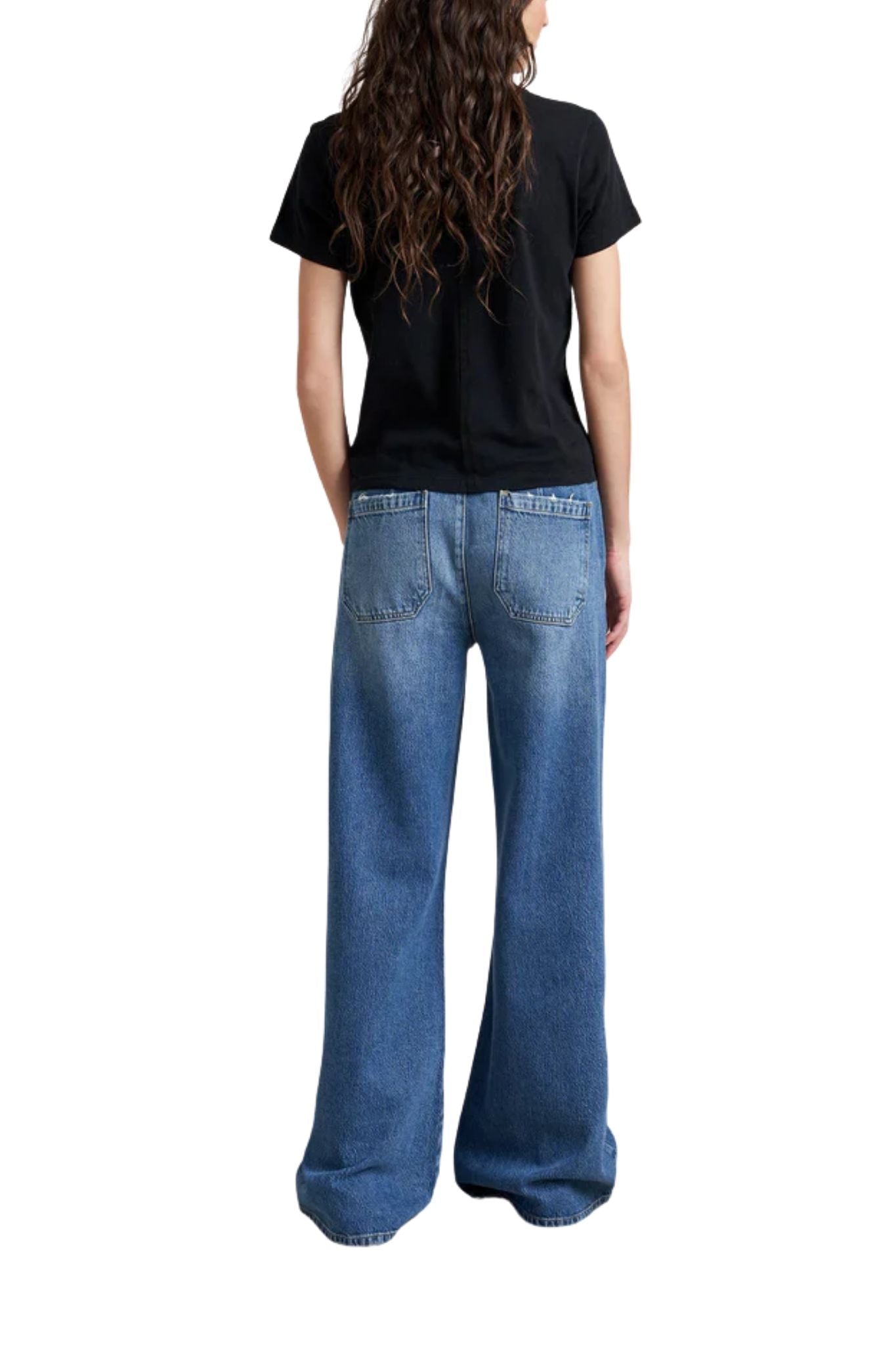 La Ligne Elastic Waist Jean - Vermillion