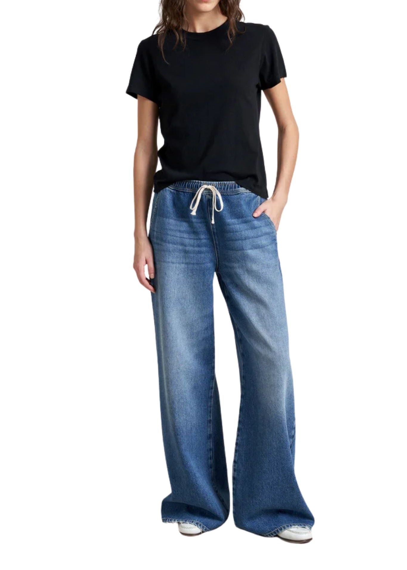 La Ligne Elastic Waist Jean - Vermillion