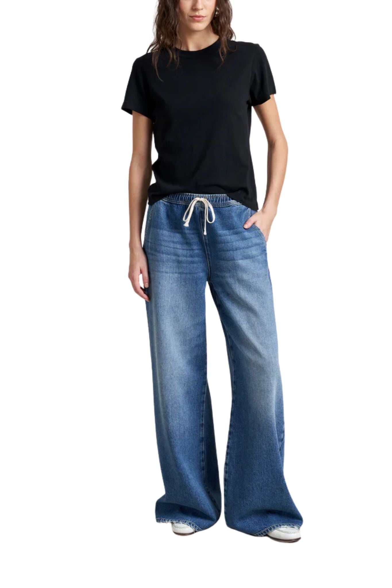 La Ligne Elastic Waist Jean - Vermillion