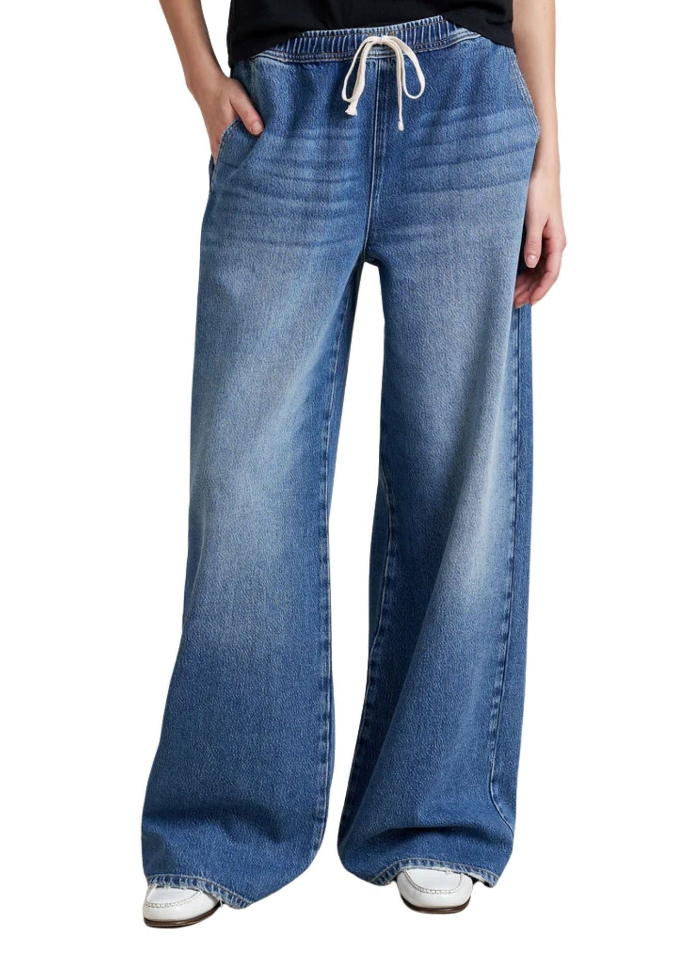 La Ligne Elastic Waist Jean - Vermillion