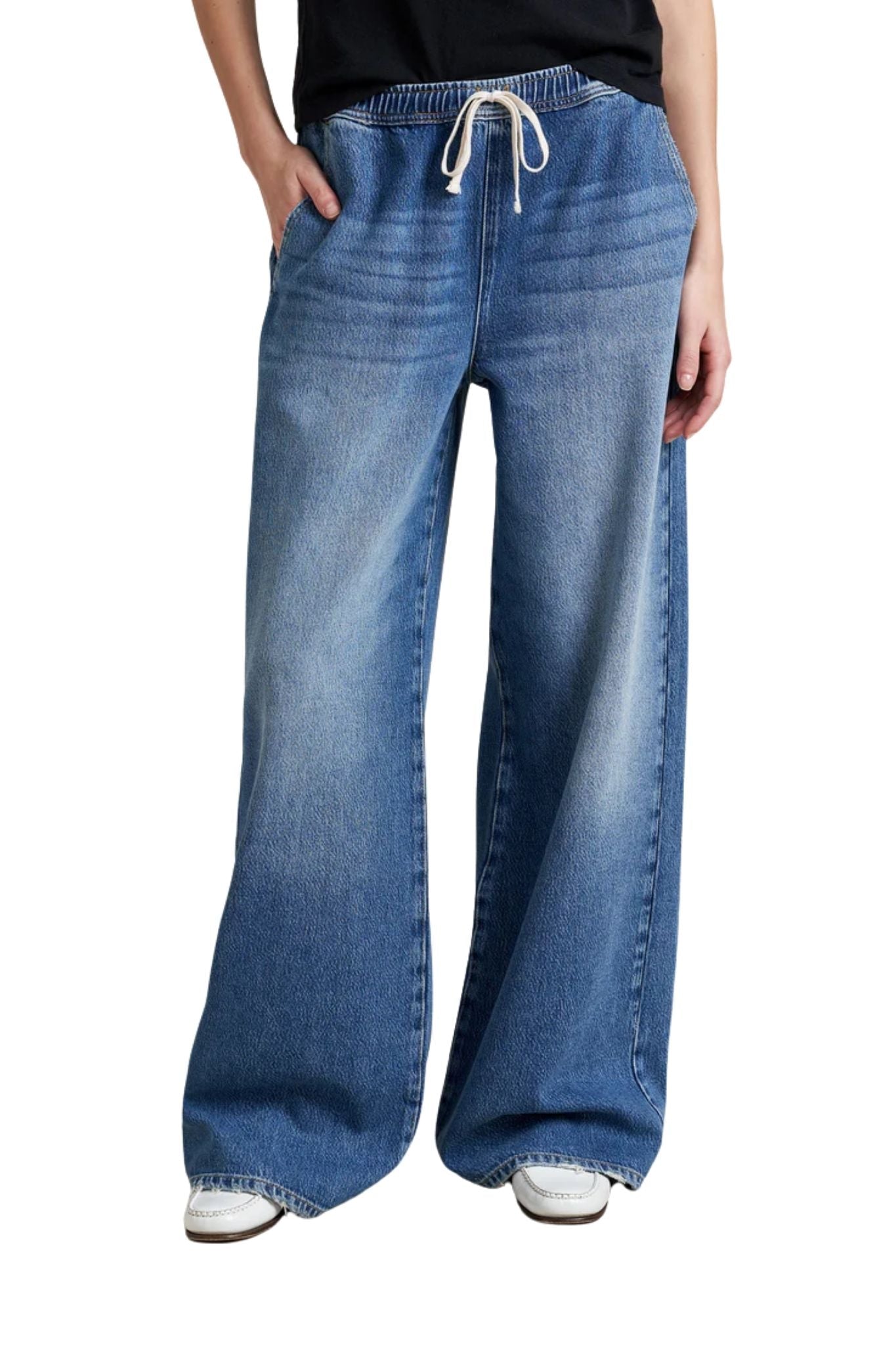 La Ligne Elastic Waist Jean - Vermillion