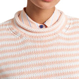 La Ligne Fine Stripe Marina Sweater - Vermillion