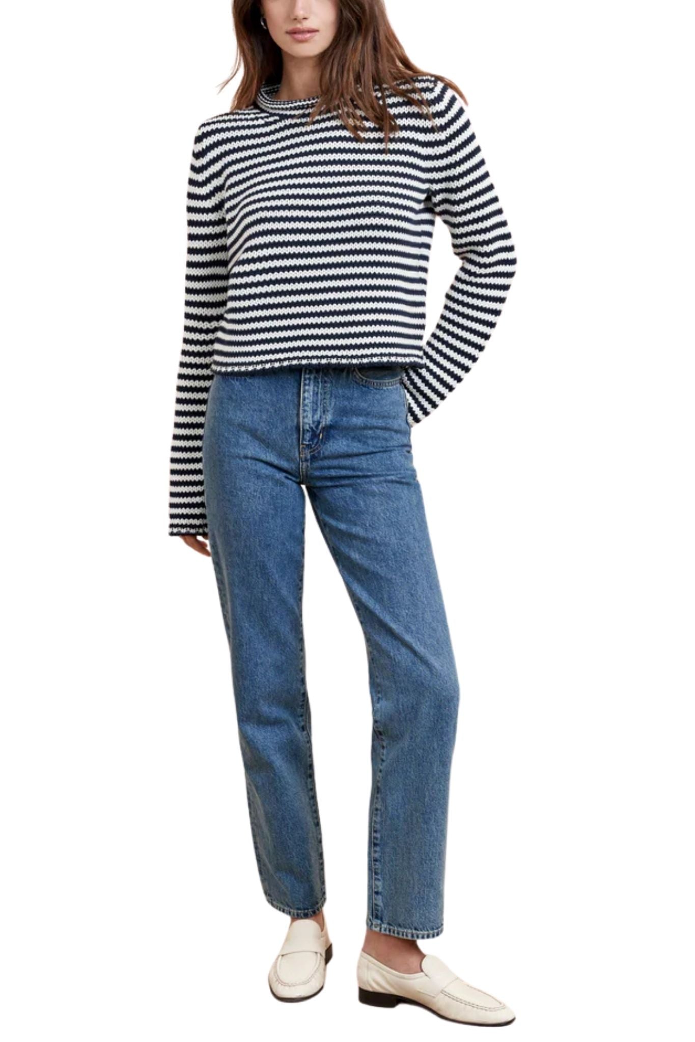 La Ligne Fine Stripe Mini Marina - Vermillion