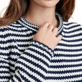 La Ligne Fine Stripe Mini Marina - Vermillion