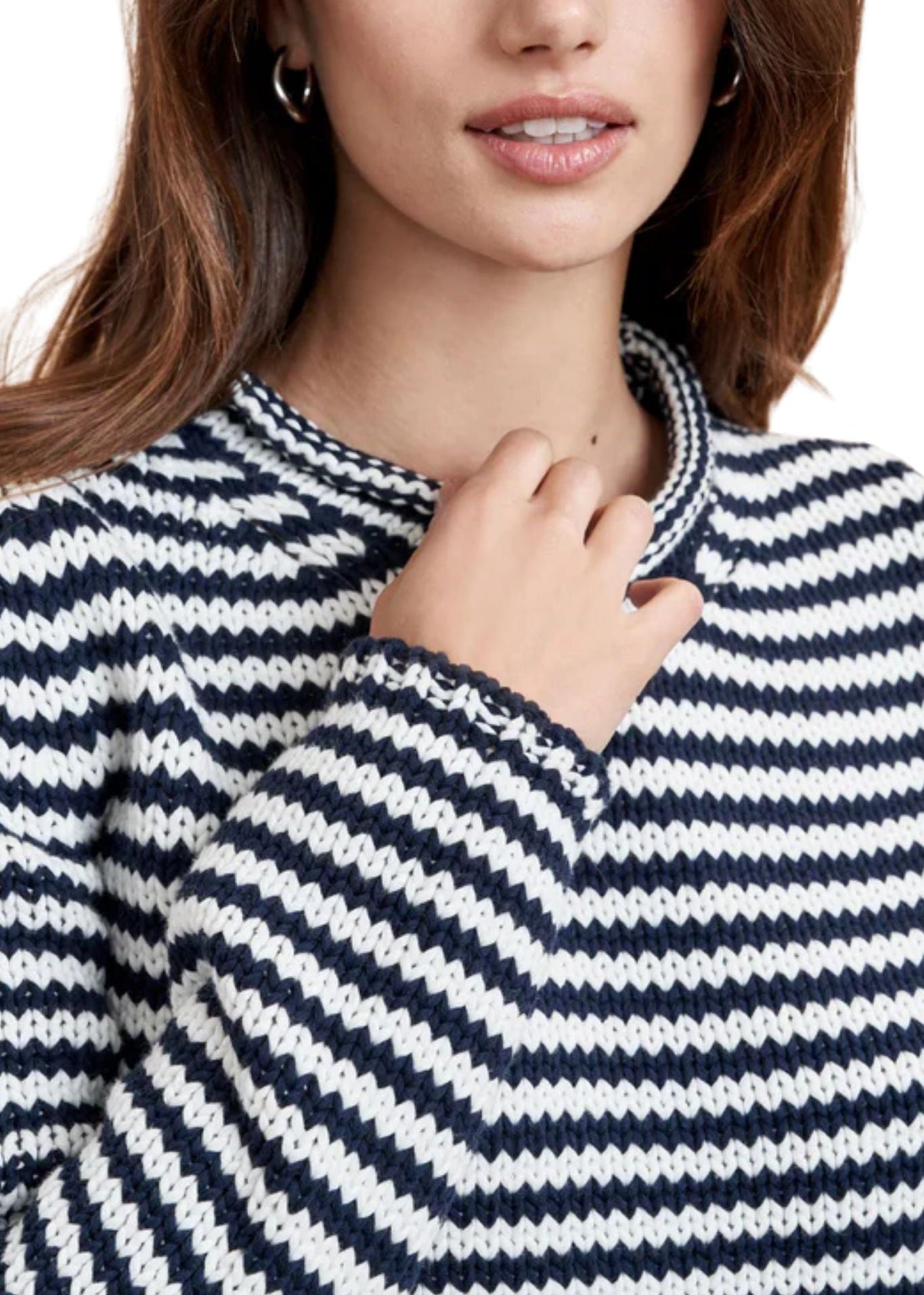 La Ligne Fine Stripe Mini Marina - Vermillion