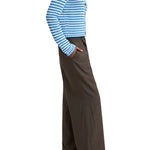 La Ligne Fine Stripe Mini Marina Cardigan - Vermillion